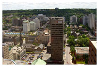 Looking south towards the escarpment